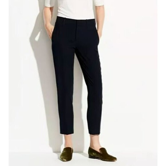 Vince Pants - Vince Black Pants Size 12 Tapered Ankle Career Work Pant